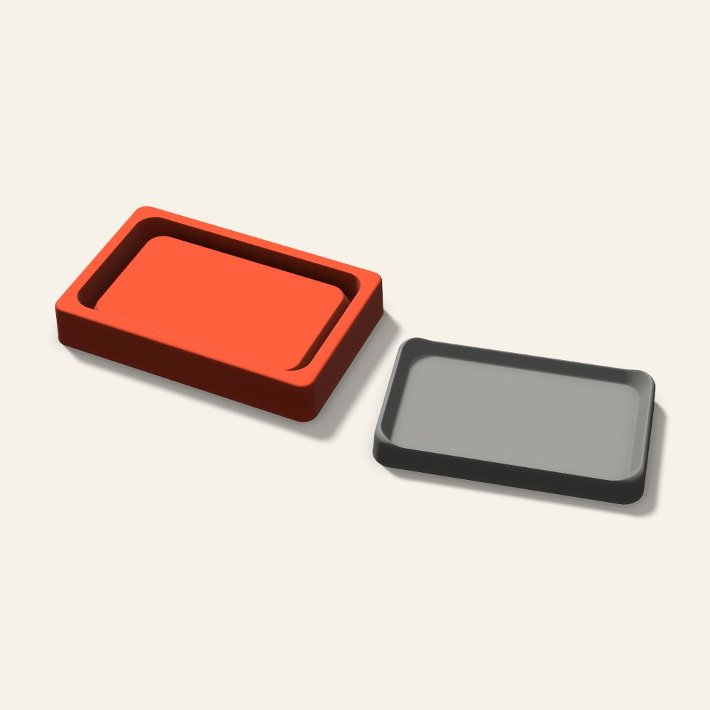 Rectangle Tray Mold, 6 Inch, 3D render