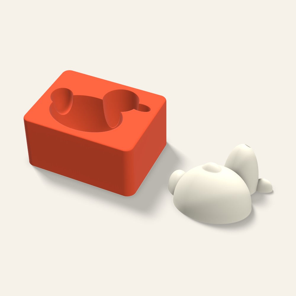 Duck Candle Mold, 4 x 2 Inch, 3D render