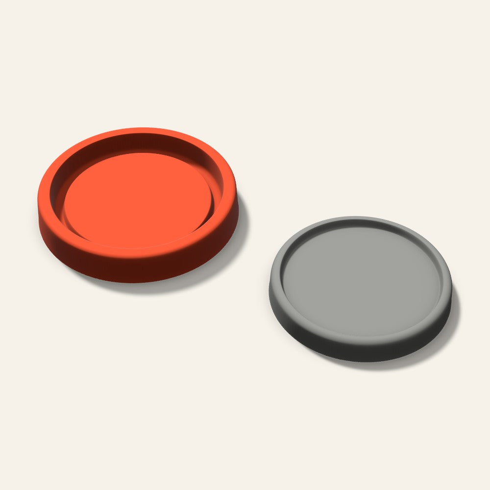 Round Concrete Coaster Mold, 3.5 Inch, 3D render