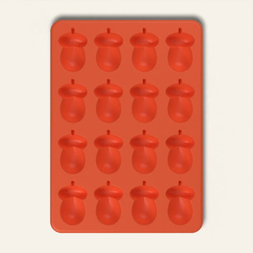 Acorn Candy Mold, 16 Cavity, top view