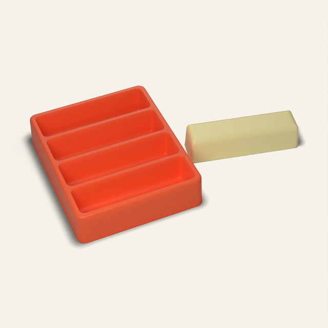 Butter Stick Mold, 4 Cavity, 3D render