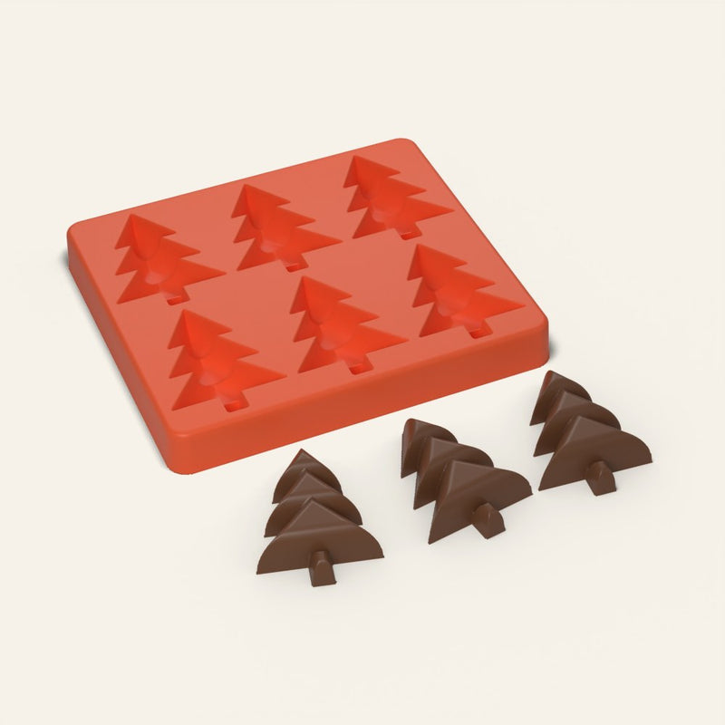 Christmas Tree Cake Pop Mold, 2 Inch, 6 Cavity