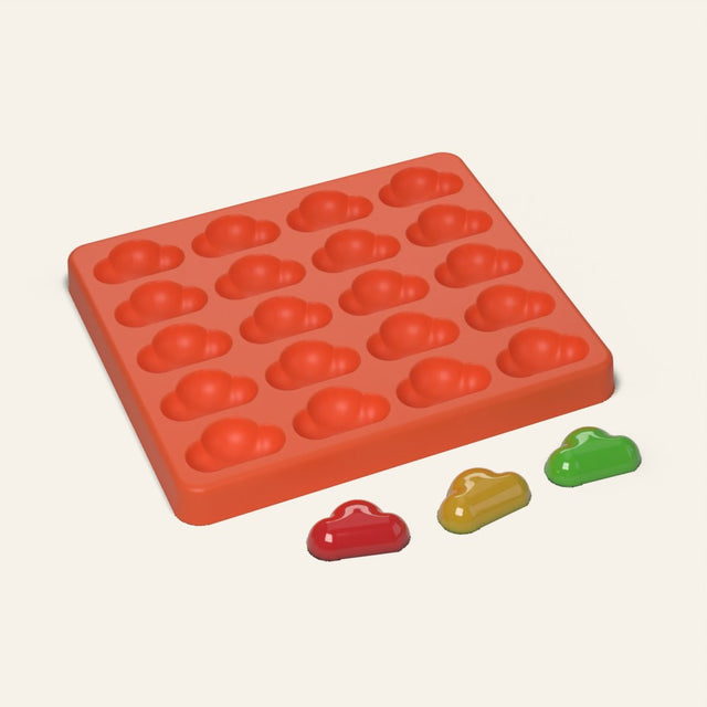 Cloud Candy Mold, 20 Cavity, 3D render