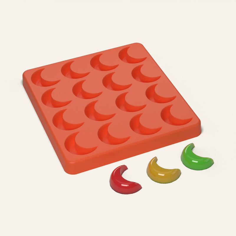 Crescent Moon Candy Mold, 16 Cavity