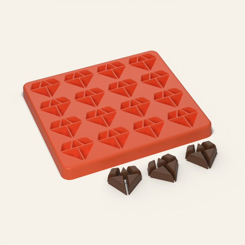 Diamond Mold, 16 Cavity