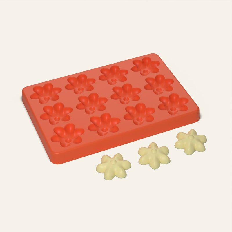 Flower Butter Pat Mold, 12 Cavity
