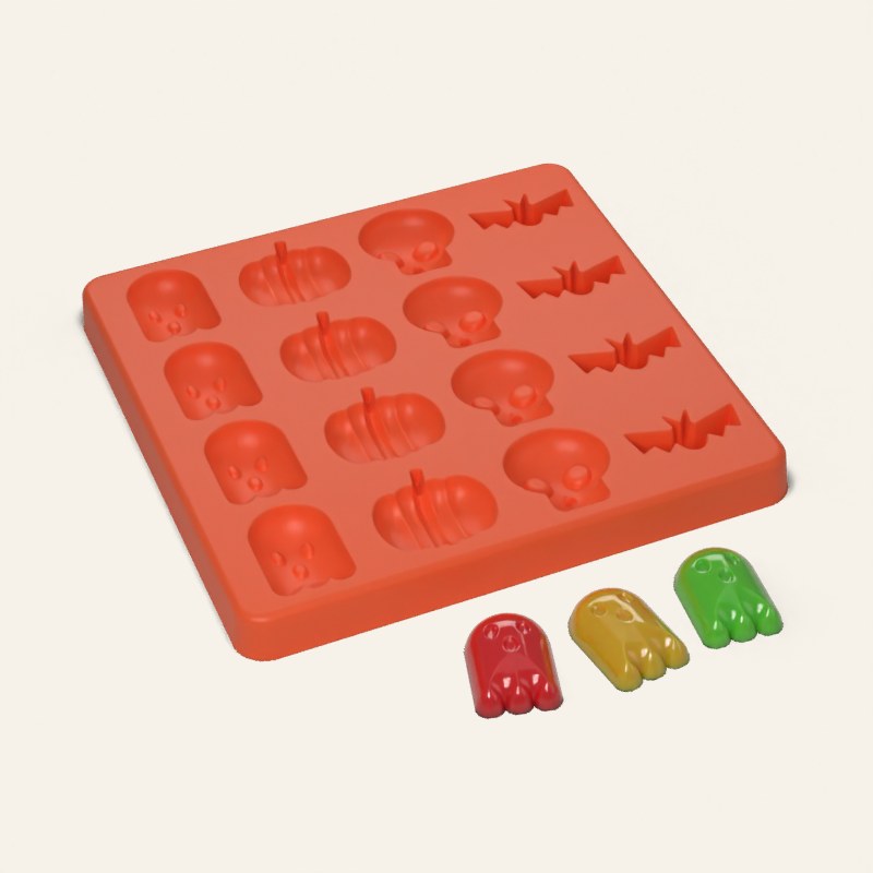 Halloween Mix Candy Mold, 16 Cavity