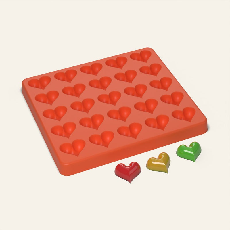 Heart Candy Mold, 25 Cavity
