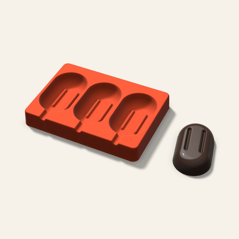Popsicle Mold, 3.5 Inch, 3 Cavity