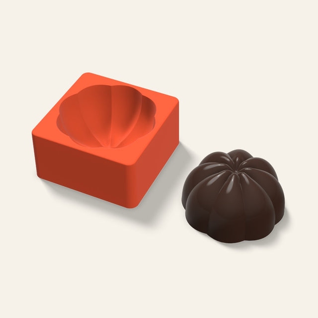 3D Pumpkin Cake Mold, 4 Inch, 3D render