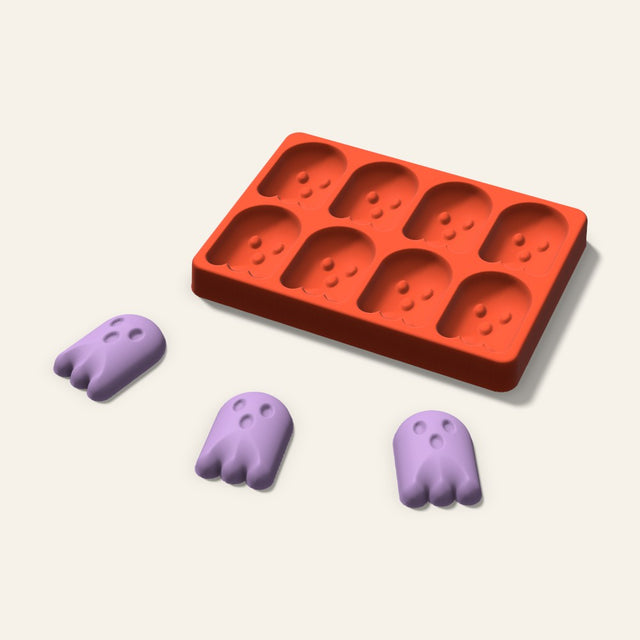 Ghost Wax Melt Mold, 2 Inch, 8 Cavity, 3D render