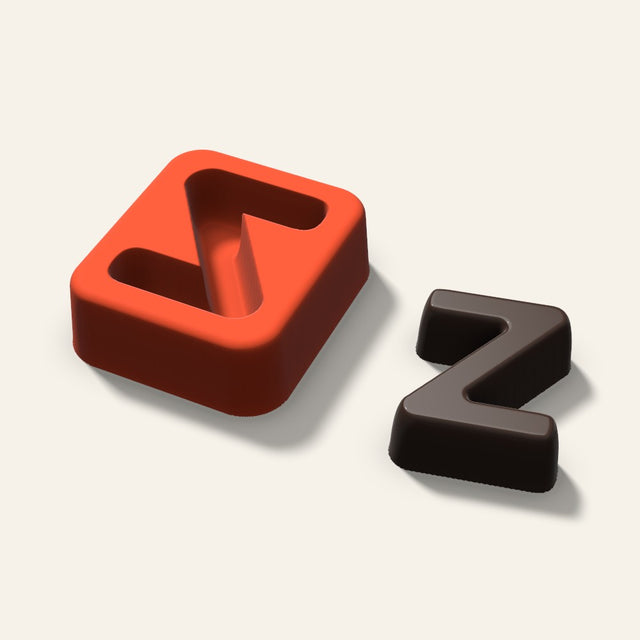 Letter Z Mold, 1.5 Inch, 3D render