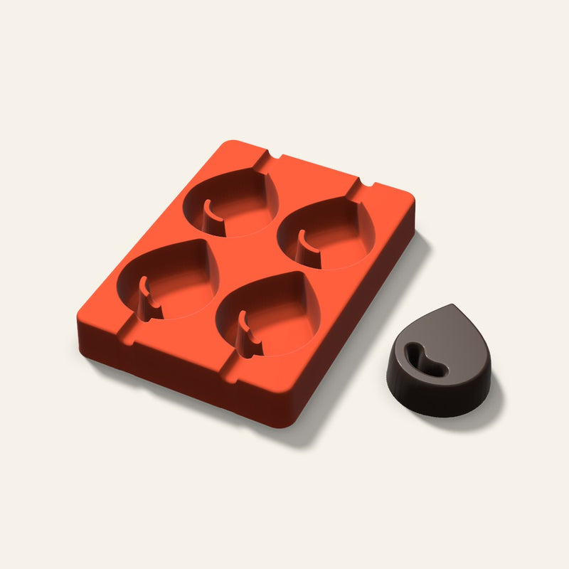Water Drop Cakesicle Mold, 2.5 Inch, 4 Cavity