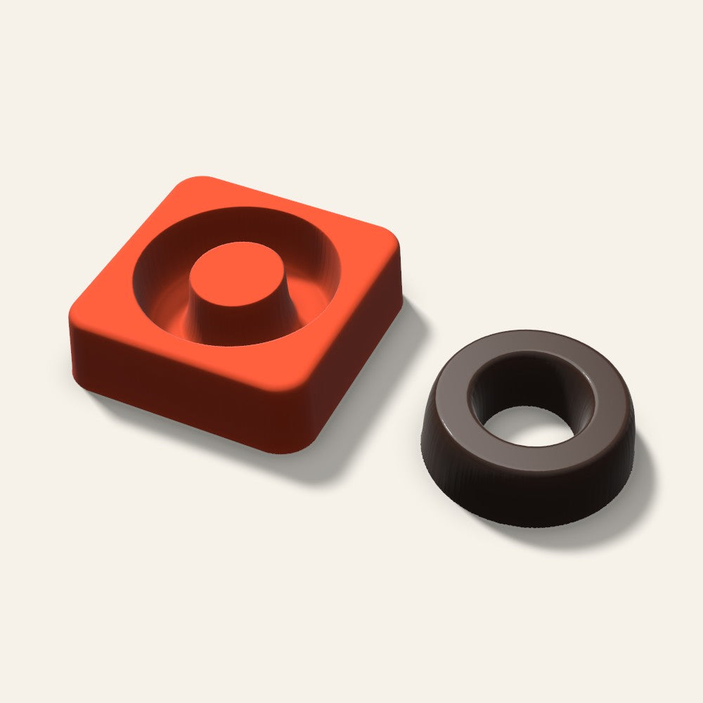 Letter O Mold, 2 Inch, 3D render