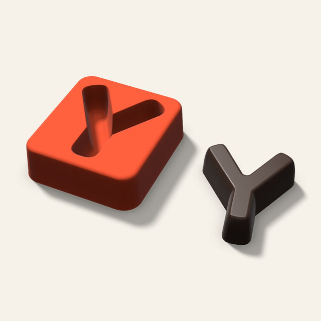Letter Y Mold, 2 Inch, 3D render