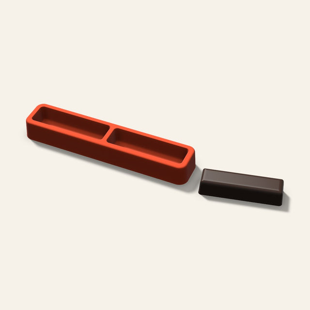 Candy Bar Mold, 3 Inch, 2 Cavity, 3D render
