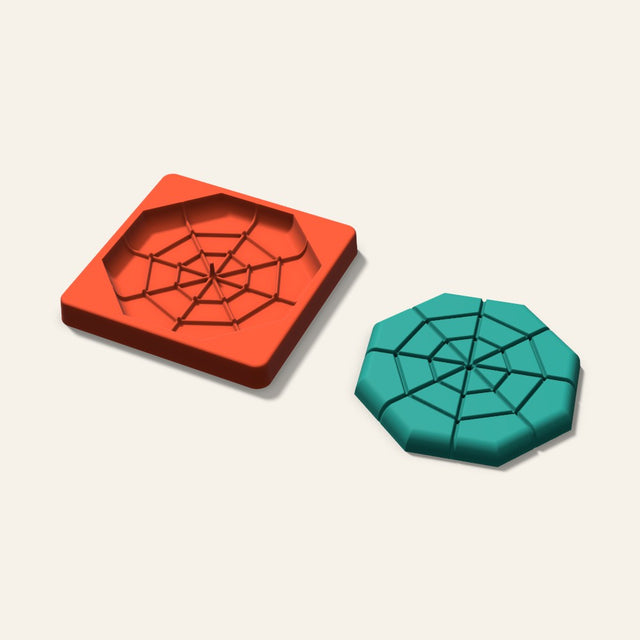 Spider Web Freshie Mold, 5 Inch, 3D render
