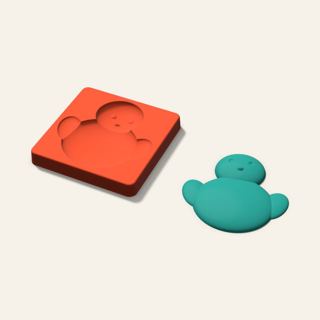 Chick Freshie Mold, 5 Inch, 3D render