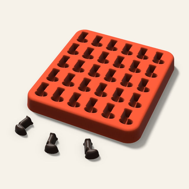 Stocking Gummy Mold, 0.5 Inch, 30 Cavity, 3D render