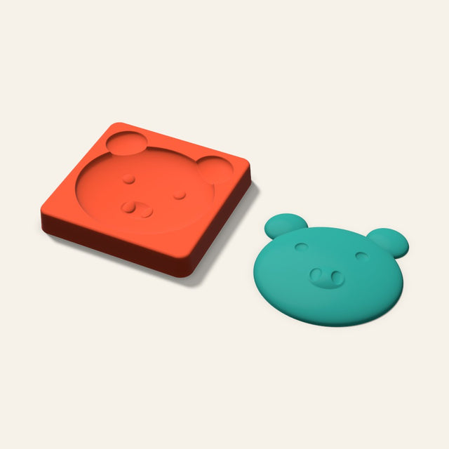 Pig Freshie Mold, 4 Inch, 3D render
