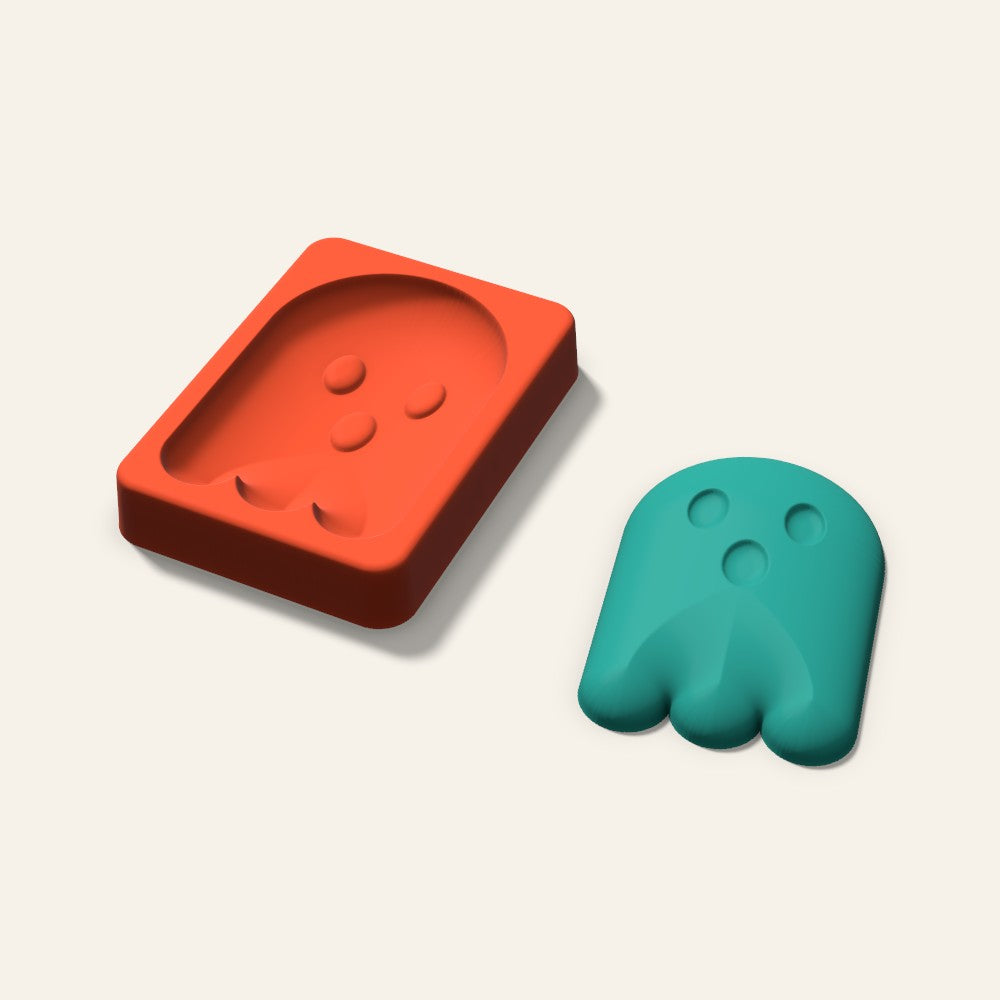 Ghost Freshie Mold, 3.5 Inch, 3D render