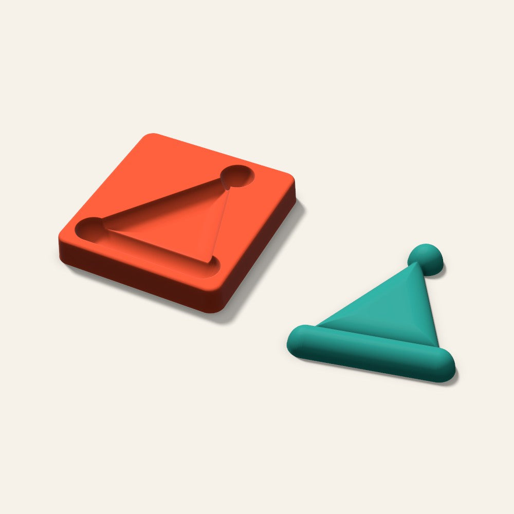Santa Hat Freshie Mold, 4 Inch, 3D render