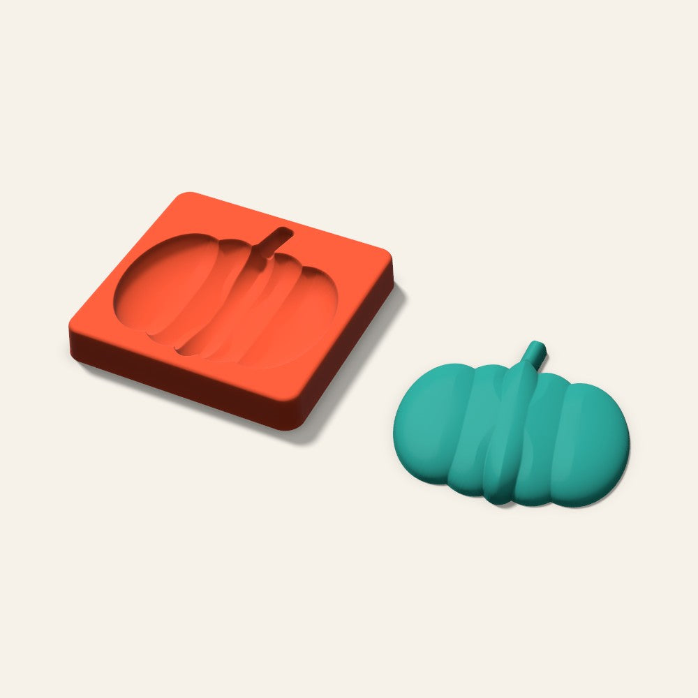 Pumpkin Freshie Mold, 4 Inch, 3D render