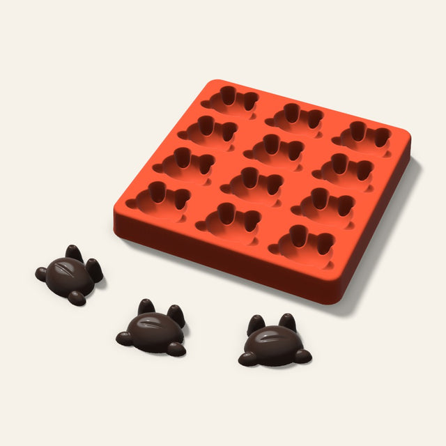Frog Chocolate Mold, 1.5 Inch, 12 Cavity, 3D render