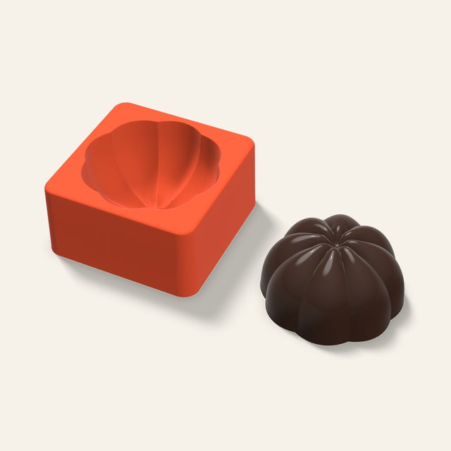 3D Pumpkin Cake Mold, 3 Inch, 3D render