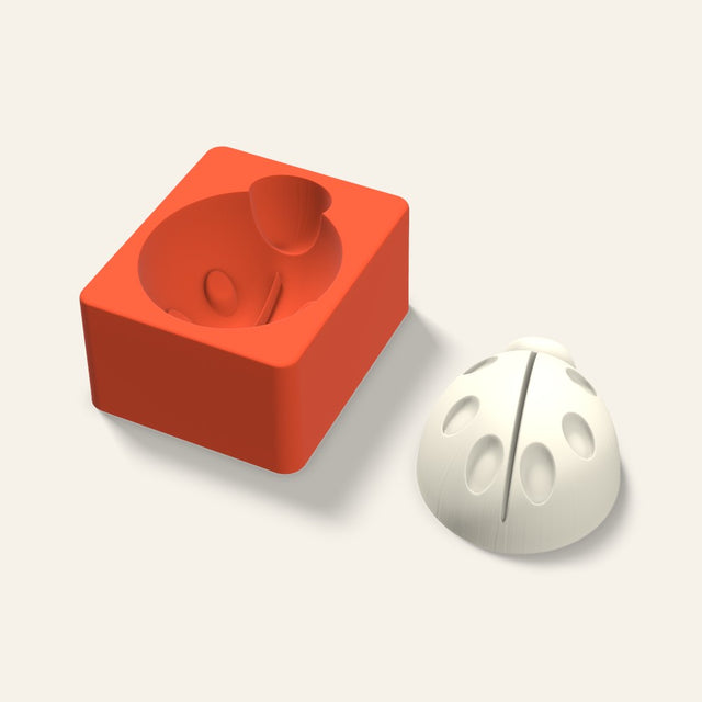 Ladybug Candle Mold, 4 x 2 Inch, 3D render