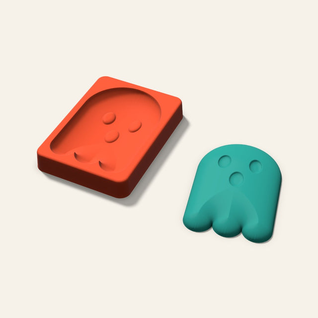 Ghost Freshie Mold, 4 Inch, 3D render