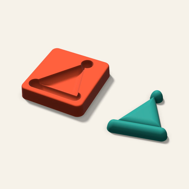 Santa Hat Freshie Mold, 3 Inch, 3D render