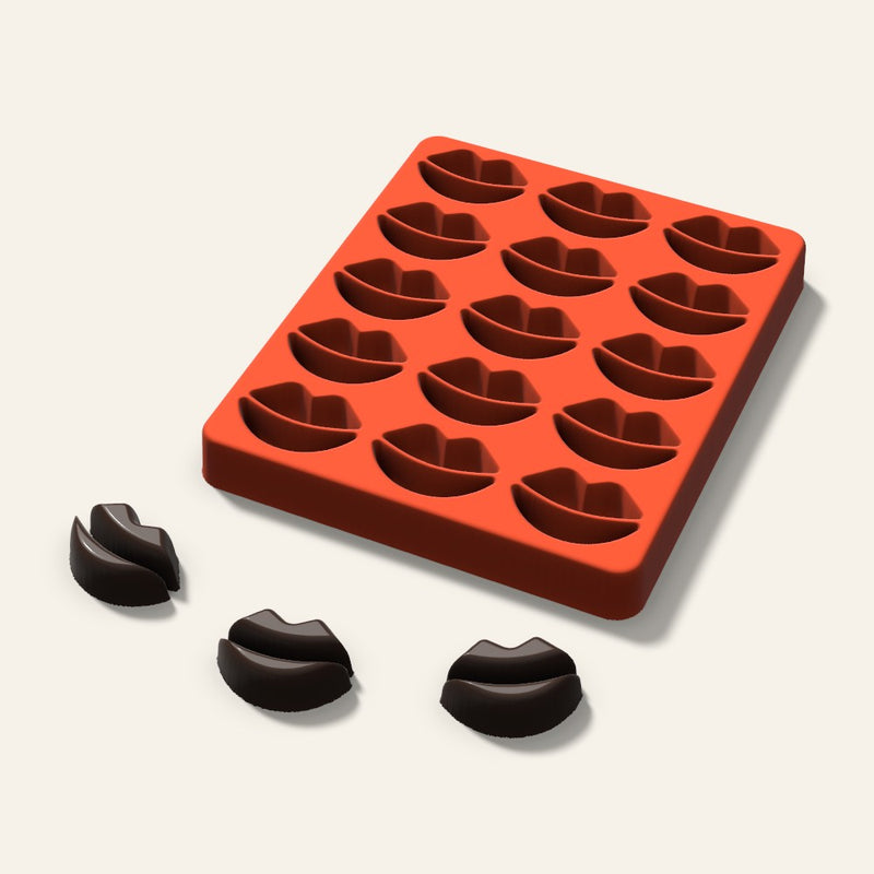 Lips Chocolate Mold, 1.5 Inch, 15 Cavity