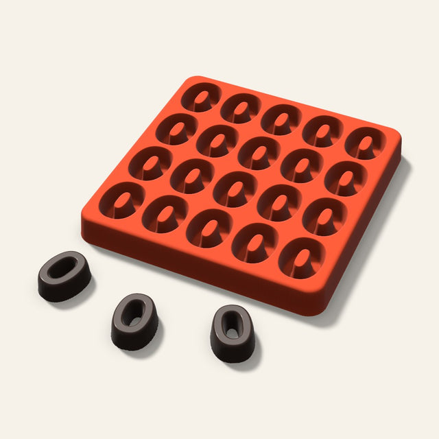 Number 0 Candy Mold, 1 Inch, 20 Cavity, 3D render