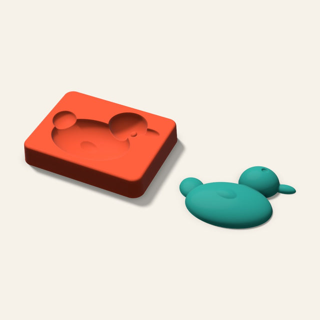 Duck Freshie Mold, 3.5 Inch, 3D render