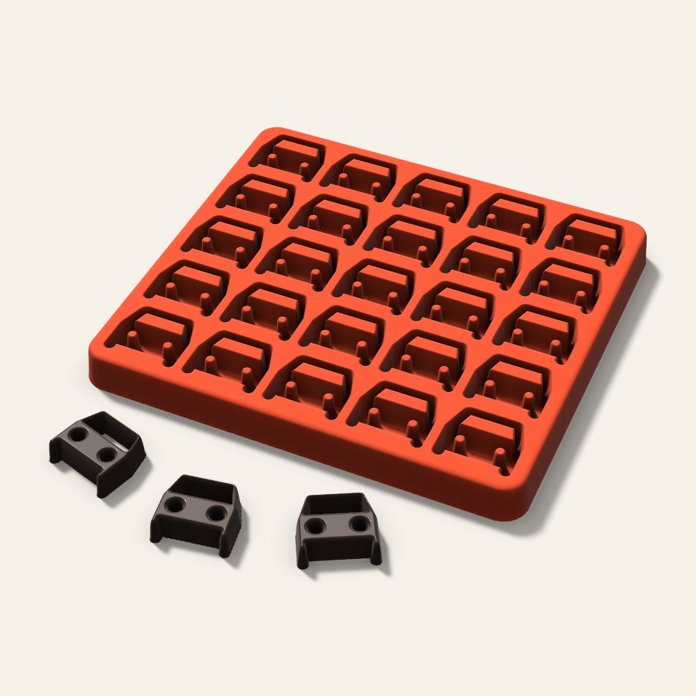 Car Candy Mold, 1 Inch, 25 Cavity, 3D render