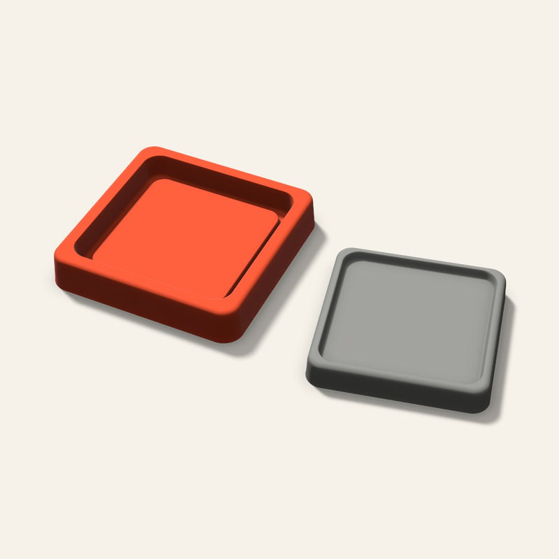 Square Concrete Coaster Mold, 3 Inch