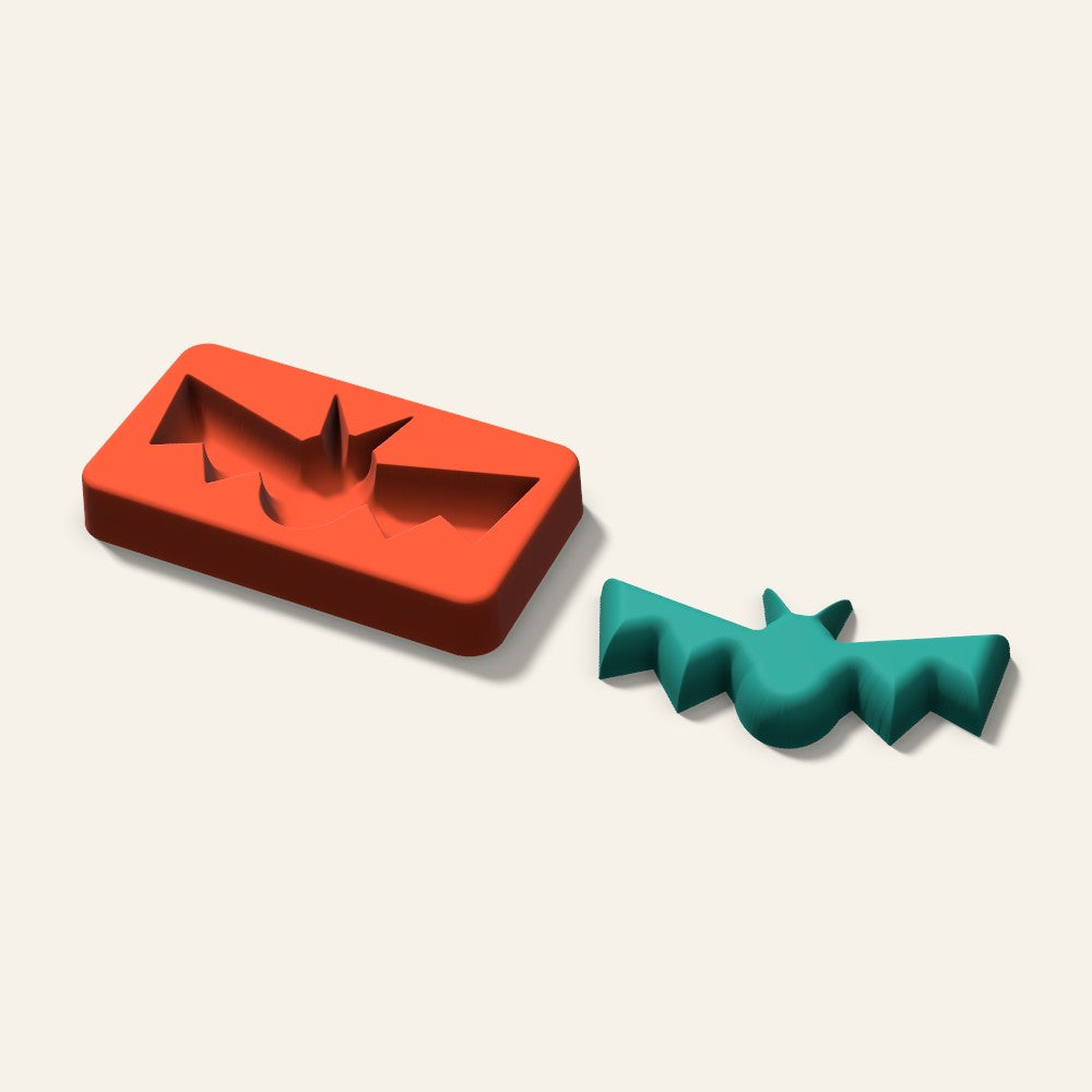 Bat Freshie Mold, 4 Inch, 3D render
