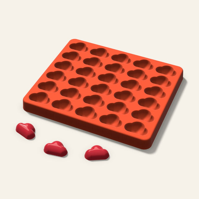 Cloud Candy Mold, 1 Inch, 30 Cavity, 3D render