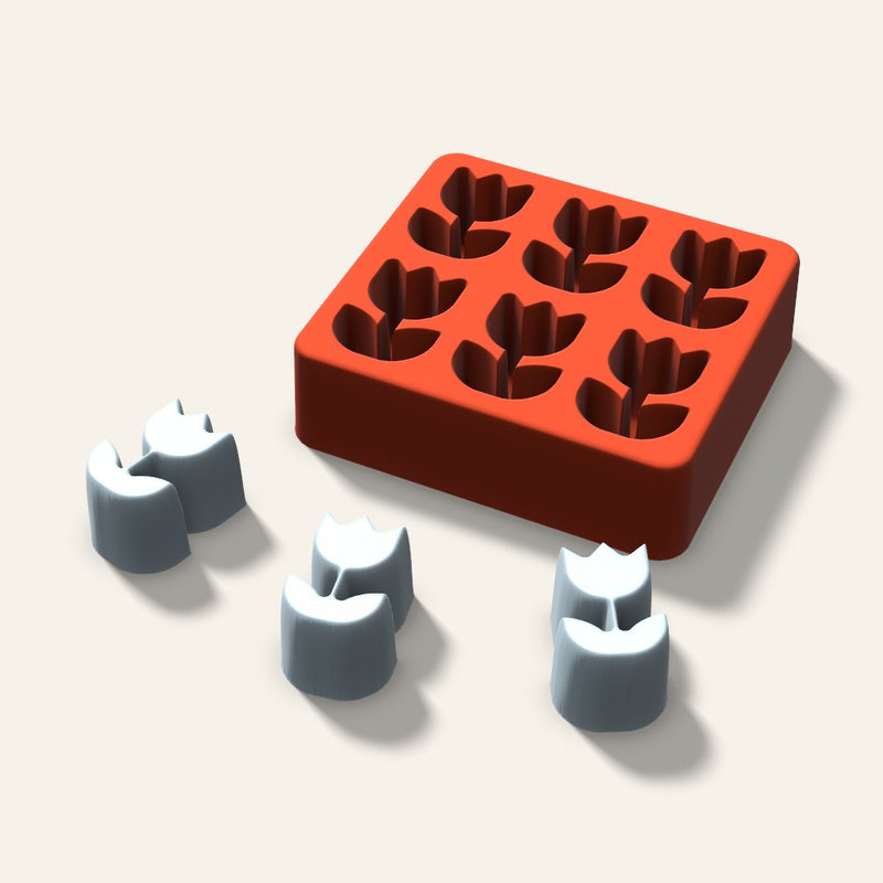 Rose Ice Mold, 1.5 Inch, 6 Cavity
