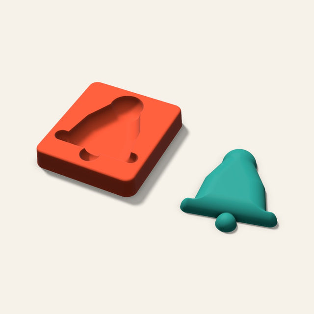 Bell Freshie Mold, 3.5 Inch, 3D render