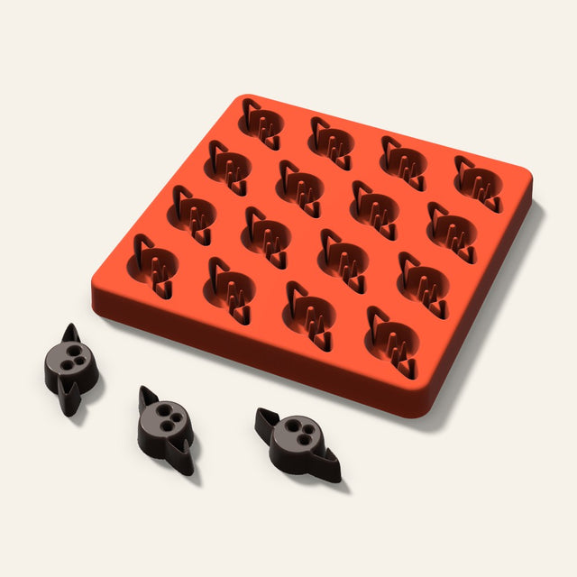 Planet Candy Mold, 1.25 Inch, 16 Cavity, 3D render