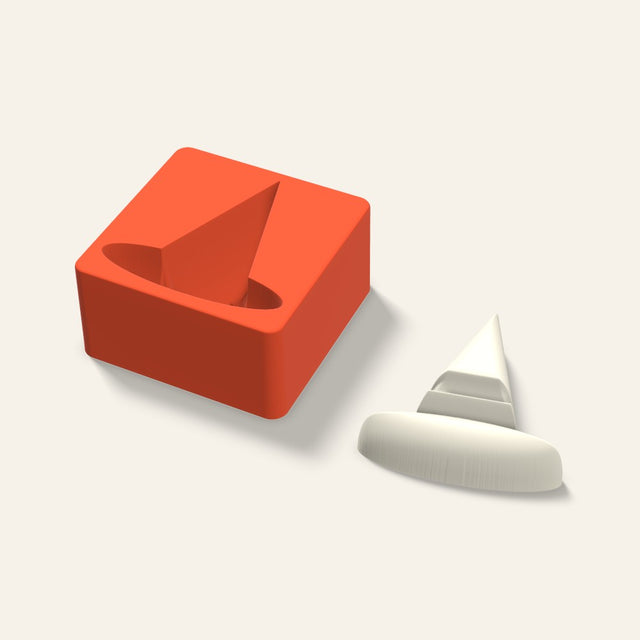 Witch Hat Candle Mold, 4 x 2 Inch, 3D render