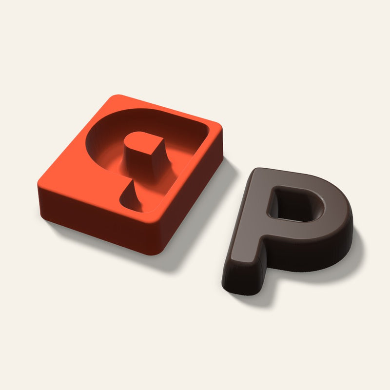 Letter P Mold, 4 Inch