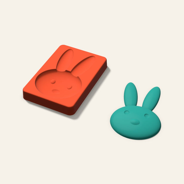 Bunny Freshie Mold, 5 Inch, 3D render