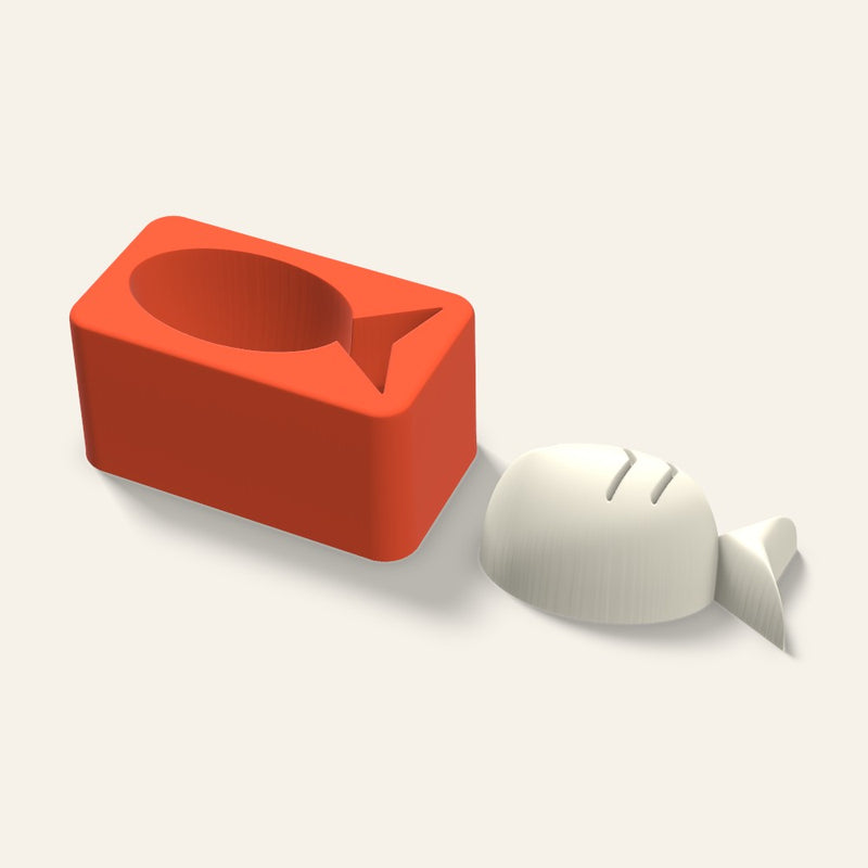 Fish Candle Mold, 3 x 1.5 Inch