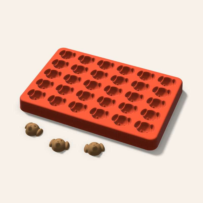 Dog Pet Treat Mold, 1 Inch, 30 Cavity