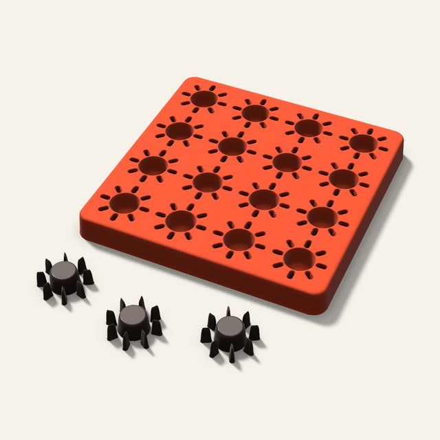 Sun Candy Mold, 1.25 Inch, 16 Cavity, 3D render
