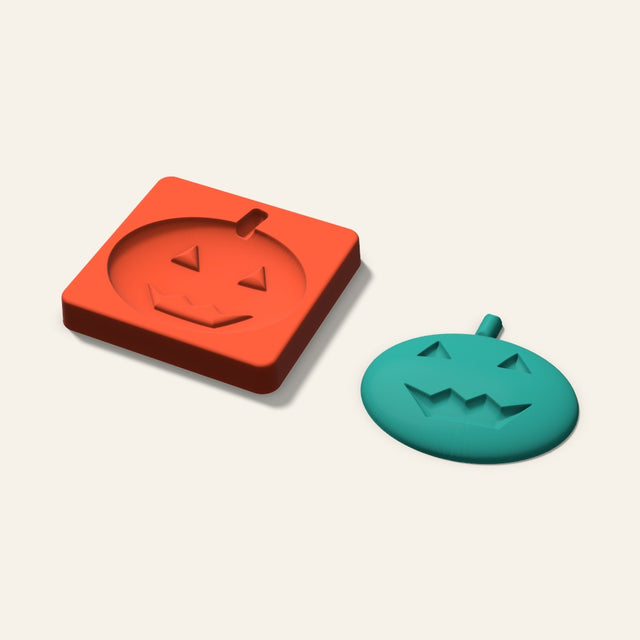Jack-o'-Lantern Freshie Mold, 4 Inch, 3D render