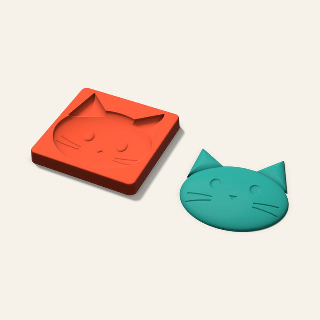 Cat Freshie Mold, 5 Inch, 3D render